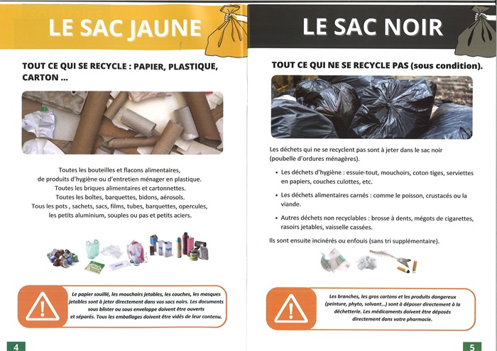 La collecte des ordures ménagères est assurée par la Communauté de Communes de Levroux Boischaut Champagne et réalisée en porte à porte. A certains endroits difficiles d’accès pour le camion, des points de regroupement ont été mis en place et des containers sont installés. Pour favoriser le tri, la commune fournit des sacs noirs (déchets ménagers) et sacs jaunes (déchets recyclables). 